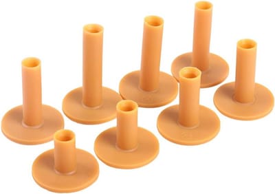 Golf Tees Houder van Rubber - 8 Stuks met Diverse Maten voor Oefeningen