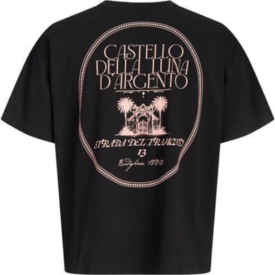 Jack & Jones T-shirt Jorcotedazur Label Back Tee Ss Cn 12296081 Black Mannen Maat - L