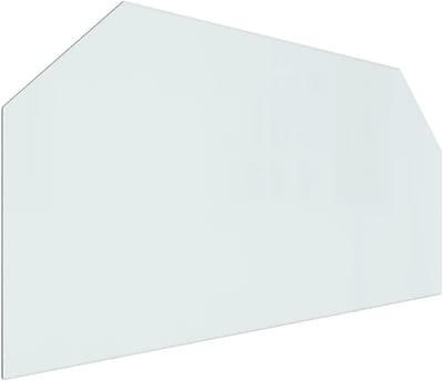 Zeshoekige Vuurvaste Glasplaat voor Open Haard 120x60 cm