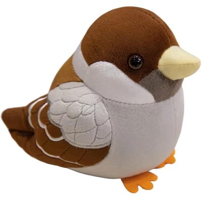 Ronde Dikke Mus Pluche Speelgoed Realistisch Zacht Mooi Ontwerp Gevuld Vogel Poppetje Schattig Cartoon Lieve Metgezel gray