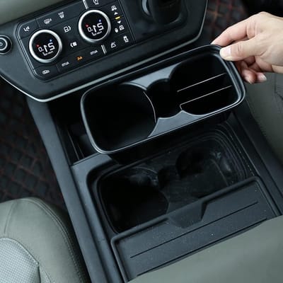 Multifunctionele Opbergdoos voor Auto met Bekerhouder - Organizer voor LR Defender 90 110 (2020-2022) - Auto Accessoires en Interieurverzorging
