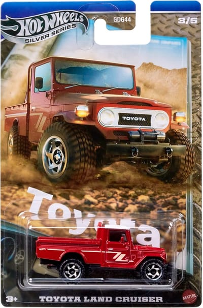 Hot Wheels TOYOTA LAND CRUISER, JCB73, Auto, 3 jaar, Metaal, Meerkleurig