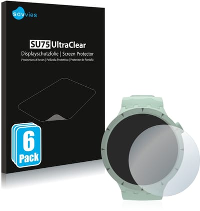 Savvies - Screenprotector voor Swatch Big Bold Bioceramic - Folie Beschermfolie transparant 6 Stuks