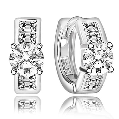 Juwelier Zwartevalk - ZILVEREN (GERHODINEERD) OORBELLEN MET ZIRKONIA 22.116--