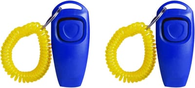 Hond Trainings Clickers - Hondenfluitjes Geluid - Gedrag Controleren - 2-in-1 Functie - 7.5 x 3.5 cm - Meerdere Kleuren