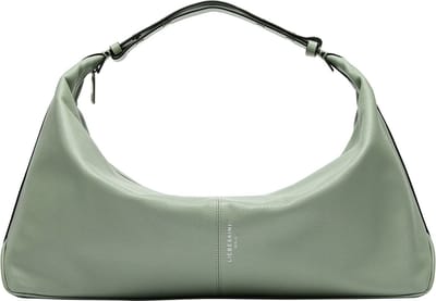 LIEBESKIND BERLIN Leren Schoudertas Paris 4 Small Pebble Hobo Bag Opal Green Kaki