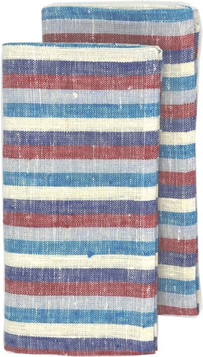Himla Maya Servet - 4 stuks - stripe ultra oceaan