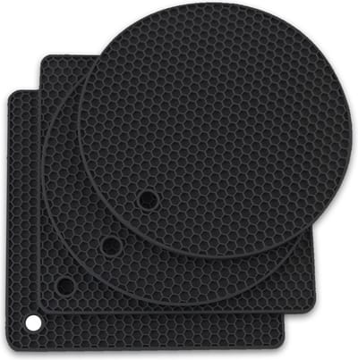 Knaak Pannenonderzetter set - 4 Stuks - Siliconen Hittebestendige Mat - Antislip - Pannen en Schalen