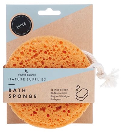 Badspons - Bath Sponge - Nature Supplies - Source Balance - persoonlijke verzorging - relaxing - met ophangtouw