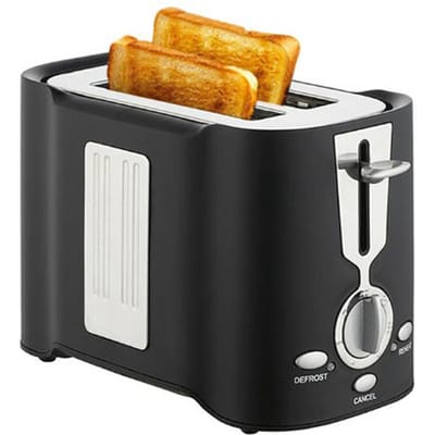 Grille-pain multifonction en alliage, 2 tranches, avec plateau amovible pour le petit-déjeuner, 800 W