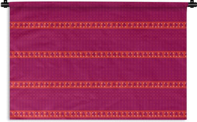 Wandkleed - Wanddoek - Olifant - Design - Roze - 180x120 cm - Wandtapijt
