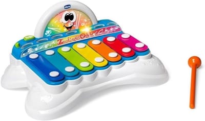Houten Xylofoon voor Kinderen - Muziekinstrument met 8 Kleurrijke Noten