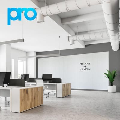Rocada Whiteboardwand 200x500 cm (5 panelen) - PRO - Polyester coating