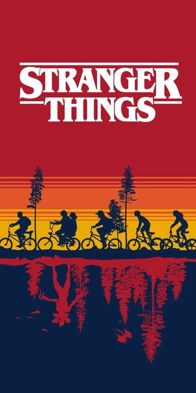 Stranger Things strandhanddoek - 70 x 140 cm