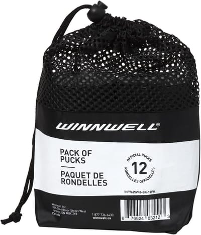 Officiële IJshockeypucks - 12 Zwarte Stuks voor Training & Stick Handling