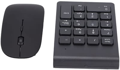 Allecto - Draadloos Toetsenblok Muiscombinatie - Plug-and-Play - Compact formaat - Brede Compatibiliteit - Ideaal voor Reis en Kantoor