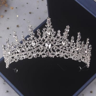Super Étincelant Diamant Princesse Reine Couronne Bandeau Mariée Mariage Banquet Couronne Luxe Léger Haut de Gamme Tempérament Accessoires Cheveux pour Femmes