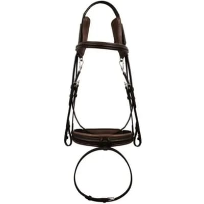 Snaffle hoofdstel met comfort neusriem Silver Crown Code 01