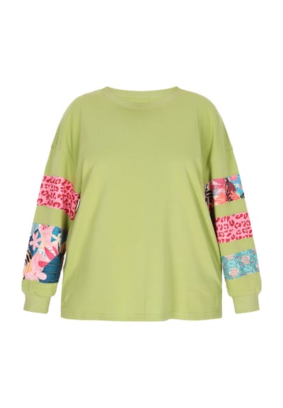 IZIA Plussize sweatshirt vrouwen Groen