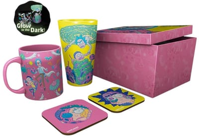 RICK AND MORTY - Pck Glass XXL +Mug+ 2 Coasters"Pattern