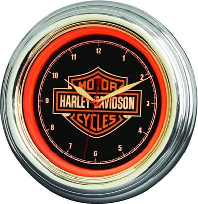Harley-Davidson Bar & Shield LED Klok 220V