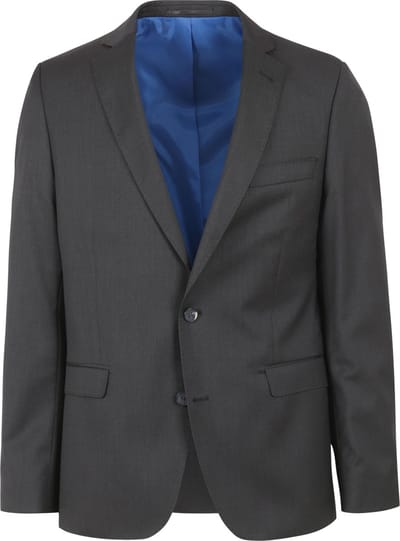 Suitable Colbert Piga Wol Antraciet - Maat 102 - Heren blazer