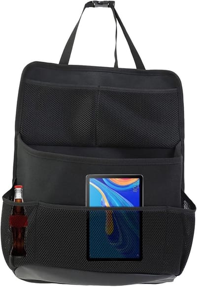 Auto Opbergorganizer - Stoel Organizer - Auto Organiseren - Wasbare Oxford Stof - 35x46 cm - Zwart