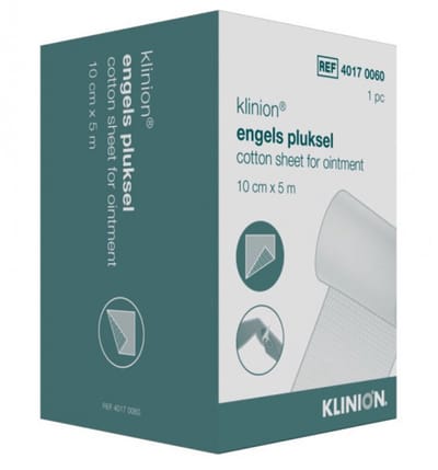 Klinion Engels Pluksel 45cm x 5m Klinion - Wit - Katoen - Zalf afdekker