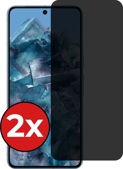 Screenprotector - 2 Stuks - Geschikt voor Google Pixel 8 Pro - Privacy Filter - Beschermglas - Gehard Glas - Tempered Glass - Screen Protector