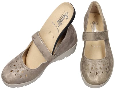 Semler -Dames - goud - ballerina's & mocassins - maat 34.5