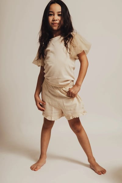 Baje meisjes korte broek sand 134