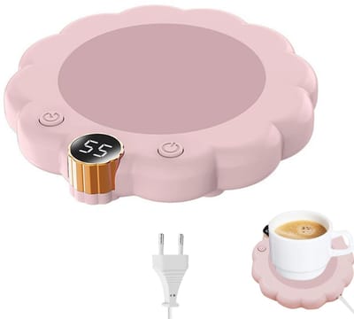longziming -Cup warmer-cupwarmer- Koffiewarmer - Elektrische Drinkwarmer - Drie Temperatuurniveaus - En Automatische Uitschakeling - 1 Stuk - Kantoor Huishouden Nachtkastje Keuken - Roze