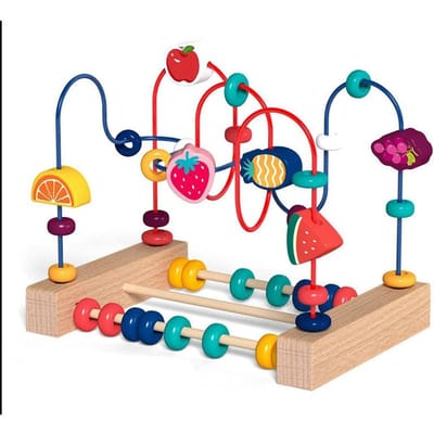 Montessori Baby Speelgoed Houten Achtbaan Kralenbaan Peuter Vroege Educatie Educatieve Puzzel Wiskunde Speelgoed voor Kinderen 2025