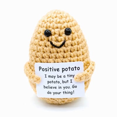 Hypify - Positive Potato - beige - knuffeltje - Positiviteit
