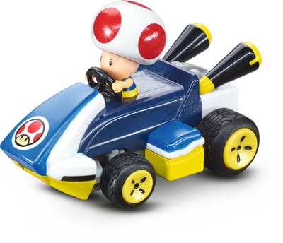 Carrera RC voertuig Auto - RC Mario Kart - Mini RC - Toad - Auto 2,4GHz RC Model Kant en Klaar - Carrera Bestuurbare Auto