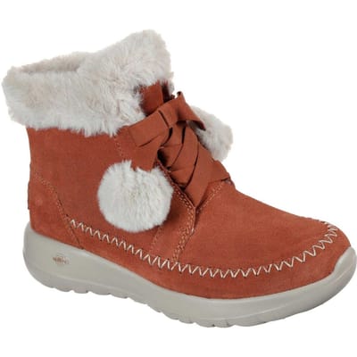 Skechers On The Go Joy suède winterlaarzen voor dames (Roest)