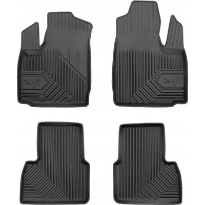 Frogum No.77 - Automatten - Geschikt voor Fiat Doblo I 2000-2010 - 4-delige set - TPE Rubber - Zwart