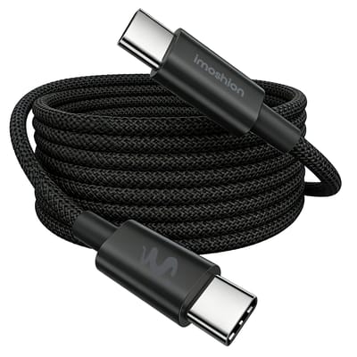 imoshion Braided USB-C naar USB-C kabel 100W - 2 meter - Zwart