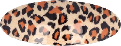 Haarsoires Haarspeld Patentspeld 10cm - Ovaal – Panterprint – Oranje Bruin Beige - Haarspelden voor Dames - Haarklem - Haarclip - Haaraccessoires - Hair Clip - Decoratieve Haaraccessoire