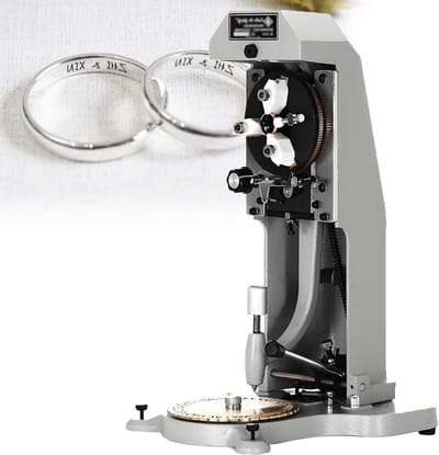 Graveer Machine - Sieraad Personaliseerder - Ringen Bewerken - Dubbelzijdige Wijzerplaat - 13 cm Diameter - Metaal