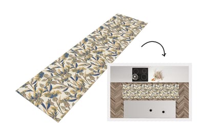 Keukenloper - Loper keuken - Bloemen - Patroon - Design - Natuur - 200x50 cm - Keukenloper vinyl