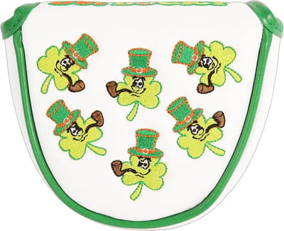 Luxe Golf Putter Cover met Klavertje Vier Design Headcover