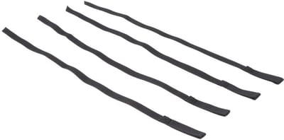 Spanriem Set - Bevestigingsbanden Nylon - Bagage Vastzetten - Set van Vier - 20 mm Breed - Zwart