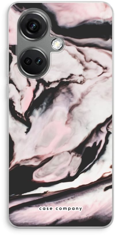 Case Company® - Hoesje geschikt voor OnePlus Nord CE 3 hoesje - Roze stroom - Soft Cover Telefoonhoesje - Bescherming aan alle Kanten en Schermrand