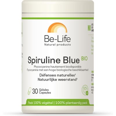 Be-Life Blauwe spirulina bio 30 Capsules