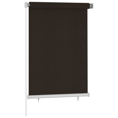 vidaXL - Rolgordijn - voor - buiten - 100x140 - cm - HDPE - bruin