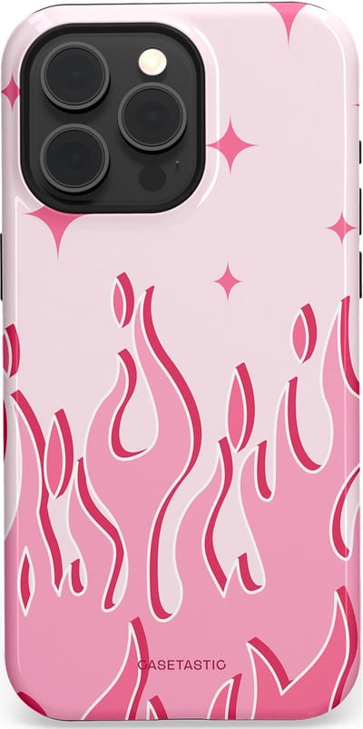 Casetastic Hoesje Geschikt voor Apple iPhone 15 Pro Max Magsafe - Stijlvolle Beschermende Duo-layer Case - Twinkelvuur