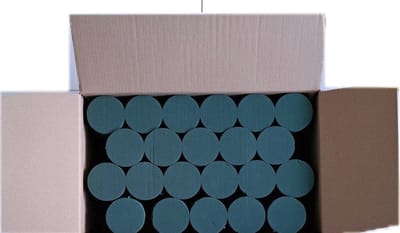 Steekschuim/Oasis Rondjes Nat - 88 x Groen - Hoogte 5 cm - Ø 8 - Kerststukje maken - Bloemstukje maken - Paas stukje maken-OAS-004