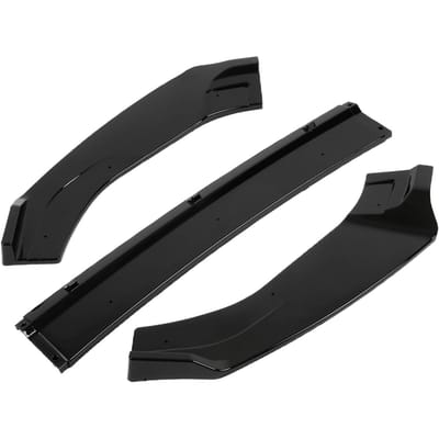 3 Delen Voorbumper Splitter Lip Spoiler Vervanging voor MK7 MK7.5 GTD R 2013?2020 Glanzend Zwart black