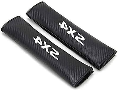 Autogordel Covers - Schouder Pads - Comfortabel Rijden - Koolstofvezel Materiaal - 2 stuks - Wit